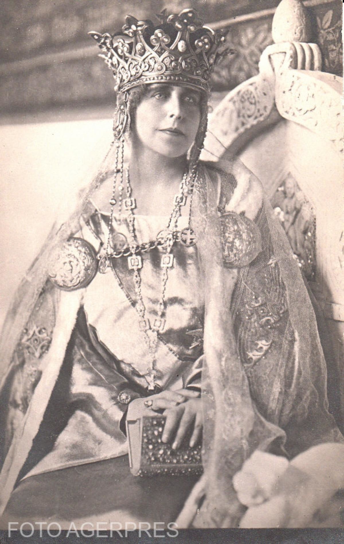  M.S.Regina Maria a Romaniei, la incoronare (15 octombrie 1922/ Foto Agerpres. 