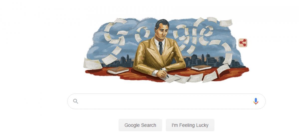 Google îl celebrează pe Mihail Sebastian, foto google