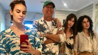 Bruce Willis și fiicele sale. Foto Instagram