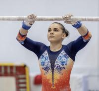 Maria Holbură, gimnastă calificată la individual compus, la Jocurile Olimpice de la Tokyo din 2021.