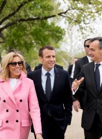 Brigitte Macron, prima doamnă a Franței și președintele francez Emmanuel Macron. Sursă foto: Palatul Elysee