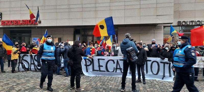 Protest după incendiul de la Matei Balș, sursa DC NEWS