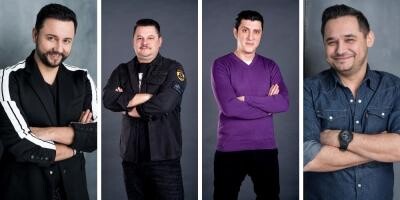 Cătălin Măruță, Mihai Bobonete, Constantin Diță și Mihai Rait, foto ProTV