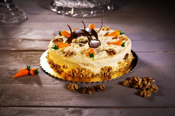 Tort de morcovi și nuci, sursa pixabay/ autor Rawan Cake
