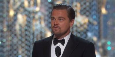 Leonardo DiCaprio, captura foto YouTube Oscars