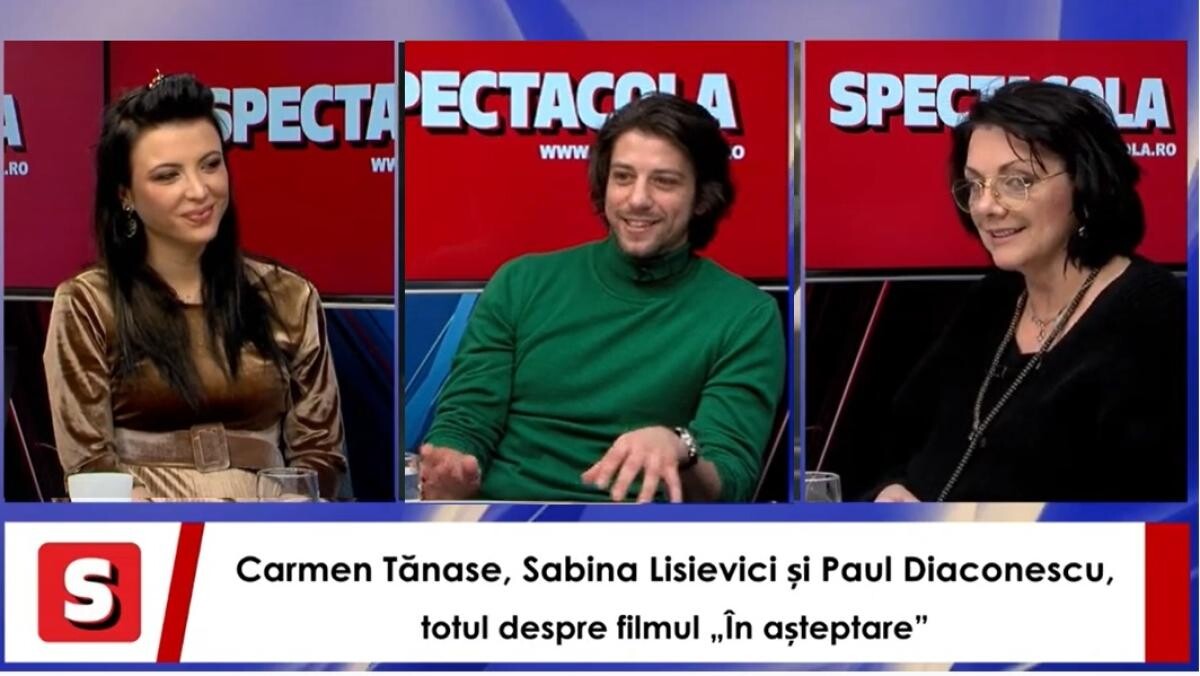  Carmen Tănase, Sabina Lisievici și Paul Diaconescu, totul despre filmul „În așteptare”. Interviurile Spectacola și DC News