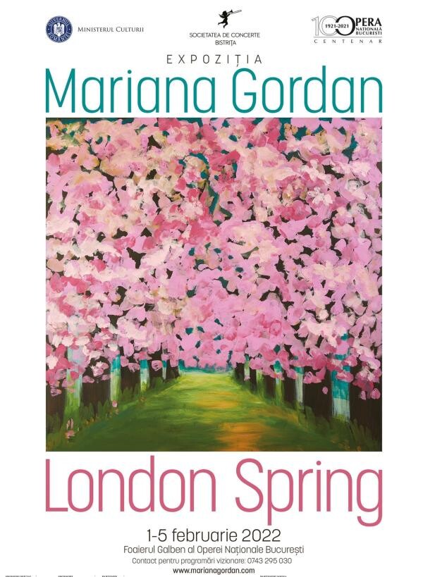 „London Spring”, expoziție de pictură a artistei Mariana Gordan, la Opera Națională București