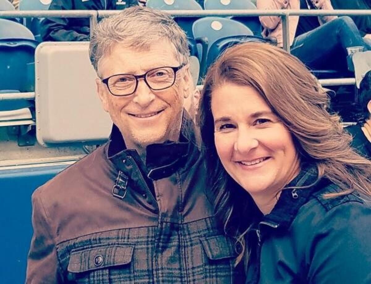 Descriere foto: Bill Gates și Melinda, foto Instagram